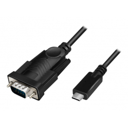 Cable LOGILINK AU0051A USB2.0 Type-C USB-C/M to DB9/M serial 1.2m Win11
