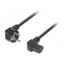 Kabel LANBERG zasilajacy CEE 7/7->IEC 320 C13 3m katowy prawo VDE