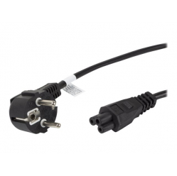 Kabel LANBERG zasilajacy CEE 7/7->IEC 320 C5 1.8m prosty VDE