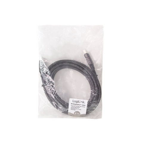 Kabel LOGILINK CD0103 DisplayPort DP/M do DP/M 4K/60 Hz CCS czarny 5m