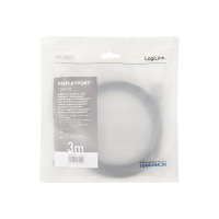Kabel LOGILINK CDA0102 DisplayPort DP/M do DP/M 4K/60 Hz aluminium czarny/szary 3m