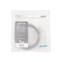 Kabel LOGILINK CDA0105 DisplayPort DP/M do DP/M 8K/60 Hz aluminium czarny/szary 2m