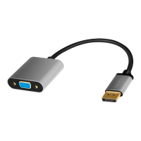 Adapter LOGILINK CDA0109 DisplayPort m / VGA f 1080p 60Hz aluminium czarny/szary 0.15m