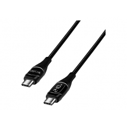 Kabel LOGILINK CU0185 USB 2.0 Type-C C/M na USB-C/M E-mark PD czarny 2m