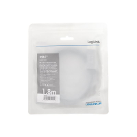 Kabel LOGILINK CUA0100 USB typu C C/M na DP/M 4K aluminium czarny/szary 1.8m