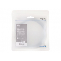 Kabel LOGILINK CUA0101 USB typu C C/M na HDMI/M 4K aluminium czarny/szary 1.8m