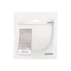 Kabel LOGILINK CUA0102 Adapter USB typu C C/M na DP/F 4K aluminium czarny/szary 0.15m