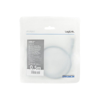 Kabel LOGILINK CUA0105 USB 3.2 Gen2 Type-C C/M na USB-C/F 4K aluminium czarny/szary 0.5m