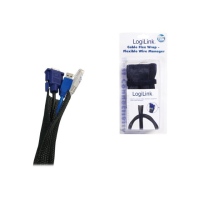 Elastyczny organizator kabli LOGILINK KAB0006 czarny
