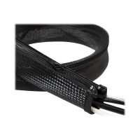Elastyczny organizator LOGILINK KAB0046 kabli z suwakiem, czarny 1m