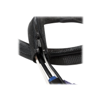 Elastyczny organizator LOGILINK KAB0048 kabli z suwakiem, czarny 1m