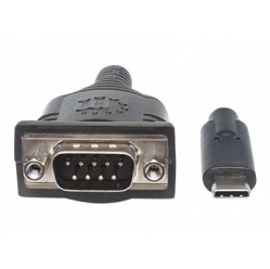 MANHATTAN 151283 Adapter konwerter USB-C na Serial COM/RS232 PL-2303RA 45cm