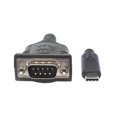 MANHATTAN 151283 Adapter konwerter USB-C na Serial COM/RS232 PL-2303RA 45cm