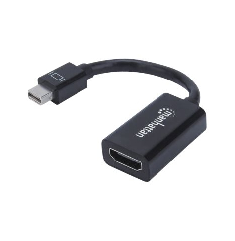 MANHATTAN 151528 adapter Mini DisplayPort na HDMI M/F 1080p Full HD 15cm czarny