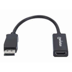 MANHATTAN 151634 adapter DisplayPort DP na HDMI M/F 1080p Full HD 15cm czarny