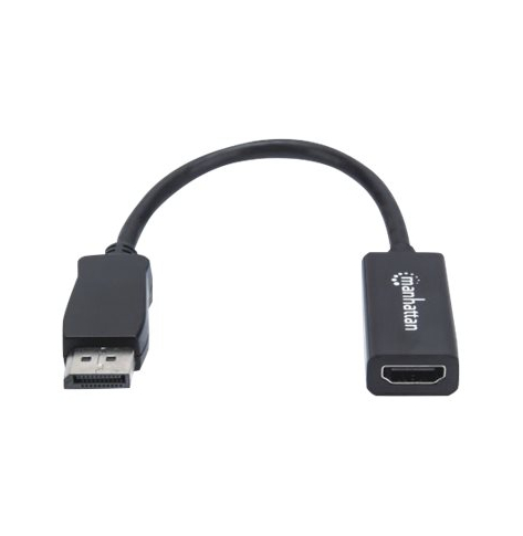 MANHATTAN 151634 adapter DisplayPort DP na HDMI M/F 1080p Full HD 15cm czarny