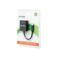 Adapter MANHATTAN 151788 USB-C 3.1 m / HDMI f 1080p 4K czarny