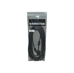 Kabel MANHATTAN 317696 monitorowy SVGA HD15 M/HD15 M 10m z ferrytem czarny