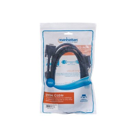 Kabel MANHATTAN 317733 monitorowy SVGA HD15 M/HD15 M 3m z ferrytem czarny