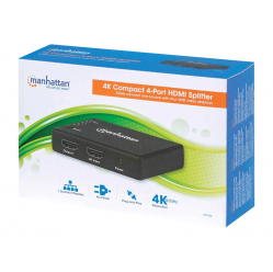 MANHATTAN 207706 Rozdzielacz AV splitter HDMI 1.4 1x4 4K 30Hz UHD AC