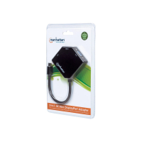 Adapter MANHATTAN 207720 Mini DisplayPort / HDMI/DVI/VGA M/F czarny