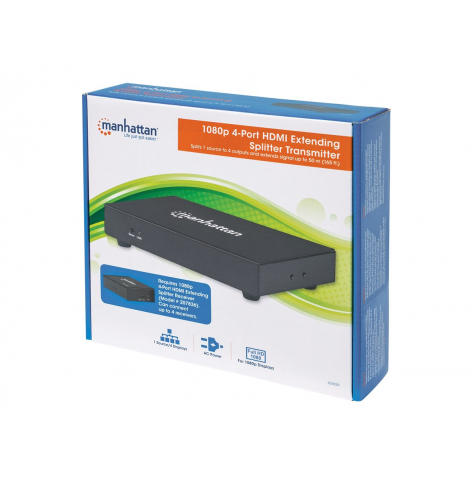 MANHATTAN 207829 4-Portowy nadajnik extendera HDMI