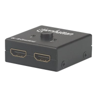 Splitter MANHATTAN 207850 Dwukierunkowy 2-portowy AV HDMI 2x1 4K 30Hz