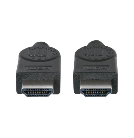 Kabel MANHATTAN 323222 monitorowy HDMI/HDMI 1.4 Ethernet 3m czarny niklowane zlacza