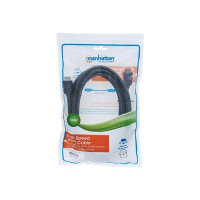 Kabel MANHATTAN 323239 monitorowy HDMI/HDMI 5m ekranowany czarny z kanalem Ethernet