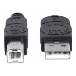 Kabel MANHATTAN 333368 USB 2.0 A-B M/M 1,8m czarny