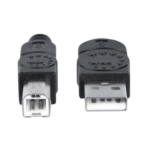 Kabel MANHATTAN 333368 USB 2.0 A-B M/M 1,8m czarny
