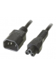 Kabel MANHATTAN 339360 Przedłużacz kabla zasilania C14 na C5 F/M 1.8m czarny