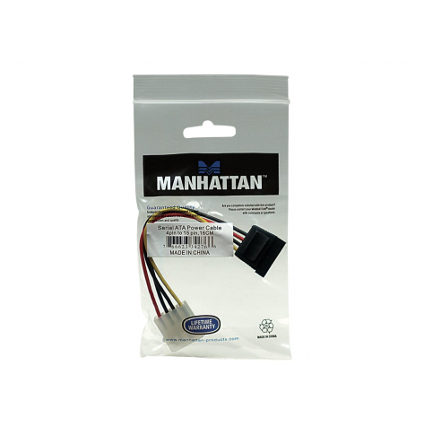 MANHATTAN 342766 Adapter zasilania Molex - SATA torebka