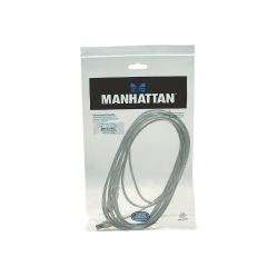 Kabel MANHATTAN 345408 USB 2.0 A-B M/M 5m srebrny
