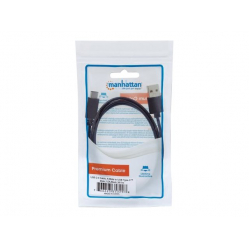 Kabel MANHATTAN 353298 USB-C 2.0 USB C/USB A M/M 1m czarny