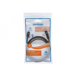 Kabel MANHATTAN 354998 USB-C 3.1 Gen1, USB C/USB B M/M 2m czarny