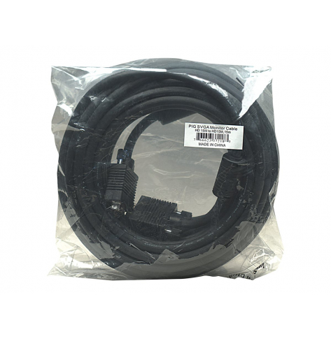 Kabel MANHATTAN 372183 monitorowy SVGA HD15 M/HD15 M 15m z ferrytem czarny