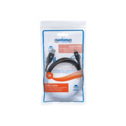 Kabel MANHATTAN 354974 USB-C 3.1 Gen1, USB C/USB A M/M 2m czarny