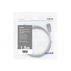 Kabel LOGILINK UA0335 - USB-C 3.2 Gen do DisplayPort 1.2 m/m 1,8m