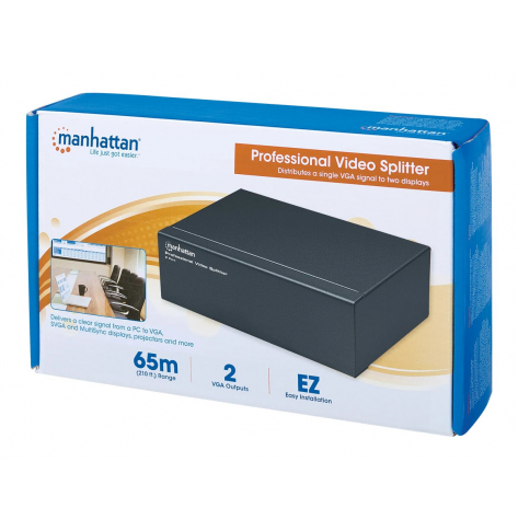 MANHATTAN 207331 splitter video VGA 1/2 350 MHz Pro czarny