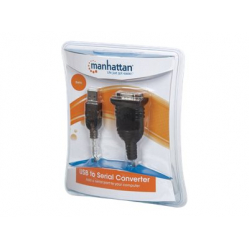 MANHATTAN 205146 Konwerter USB na port szeregowy RS232 DB9M