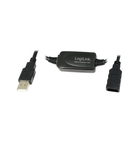 LOGILINK UA0146 Przedłużacz kabla USB 2.0 20m czarny