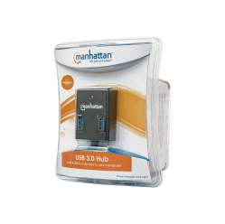 MANHATTAN 162302 Hub SuperSpeed USB 3.0, 4 portowy z zasilaczem