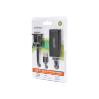 Adapter MANHATTAN 152426 konwerter VGA z USB audio na HDMI M/F 1080p czarny