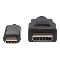 Adapter MANHATTAN 152235 monitorowy USB-C m / HDMI m 4K czarny 1m