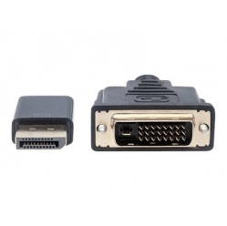 MANHATTAN 152136 monitorowy DisplayPort 1.2a - DVI-D 24+1 M/M czarny 3m