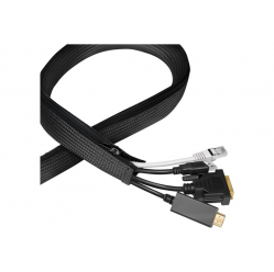 LOGILINK KAB0082 Organizer kablowy z zamkiem blyskawicznym poliester 