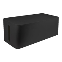 Organizer LOGILINK KAB0062 kabli Kabel Box, 407x157x133.5mm, czarny