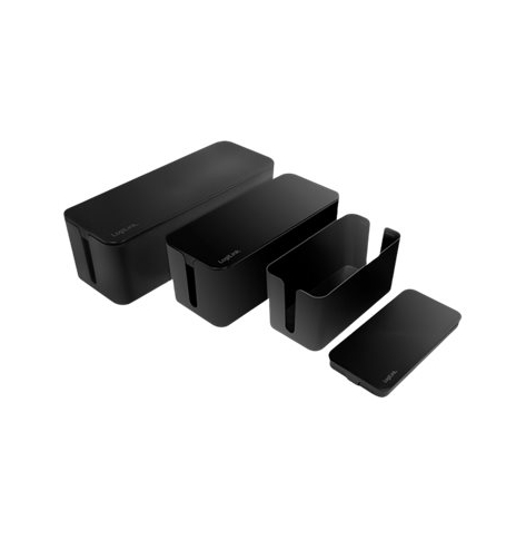 LOGILINK KAB0077 Zestawy skrzynek do porządkowania kabli czarny
