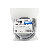 Rękaw do porządkowania kabli LOGILINK KAB0073 z suwakiem 50 mm szary 1m